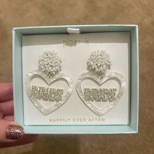 Piper k bride earrings